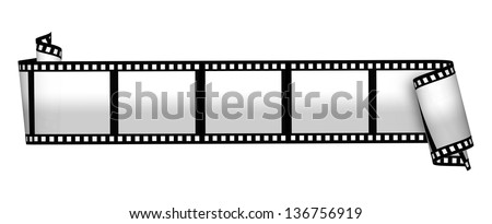 Blank film strip Royalty-Free Stock Photo #136756919