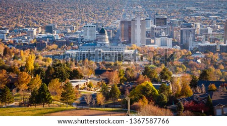 A beautiful view of Salt Lake City, Utah