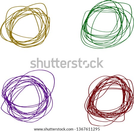 
colorful scribble doodle Royalty-Free Stock Photo #1367611295
