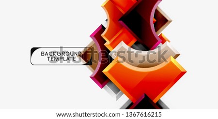 Modern geometrical abstract background. Vector minimal design