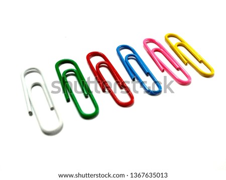 Paper Clips Of Different Colors