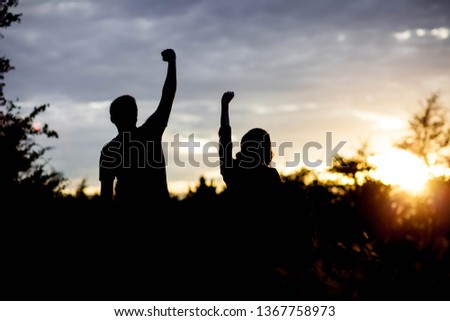Congratulations We Did It Royalty-Free Stock Photo #1367758973