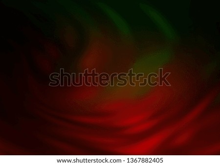 Dark Green, Red vector modern elegant template. Colorful illustration in blurry style with gradient. Brand new style for your business design.