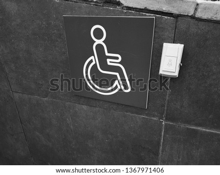 Disabled ramp - button or call for help