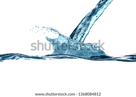 water drop splash isolated
