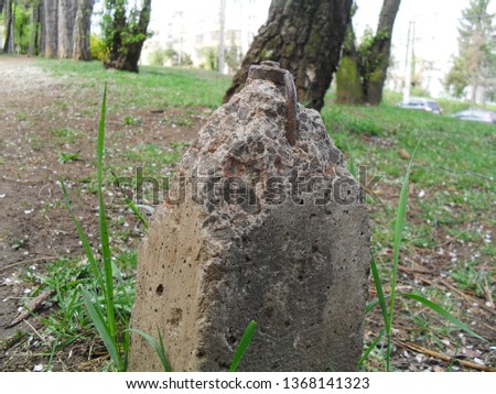 A Stone in an urban park