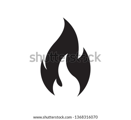 Fire flame logo vector illustration design template. Fire flame icon