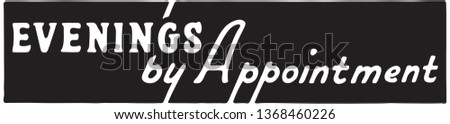 Evenings By Appointment - Retro Ad Art Banner