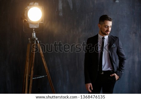 Elegant man in a suit