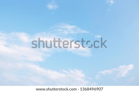 Nature Blue sky with cloud. Clearing day and Good weather in the morning.