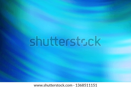 Light BLUE vector background with curved lines. Colorful abstract illustration with gradient lines. A new texture for your  ad, booklets, leaflets.