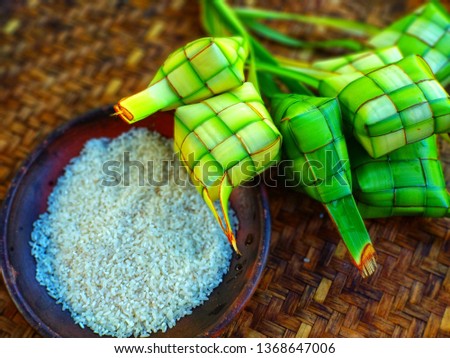 Ketupat and rice are the main menu of the holiday