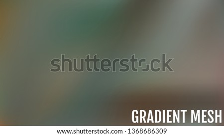 Abstract green and blue blurred gradient background with light. Nature backdrop.  Shaded smooth silk empty background.