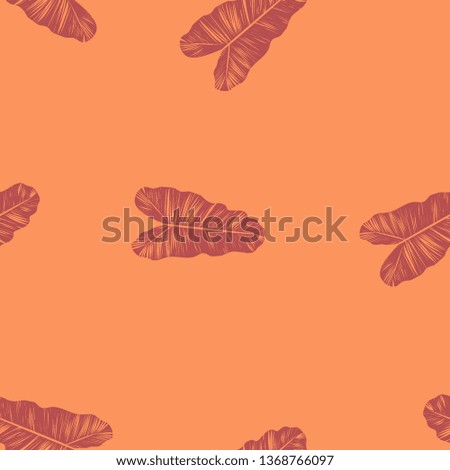 Colorful pattern of tropical leaves. Seamless jungle background. Palm leaf prints.
