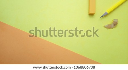 Flat Lay, Yellow and Orange Photo Blank Template for Background Element Design for message, quote, information text placement
