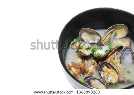 Delicious Japanese clam  soup