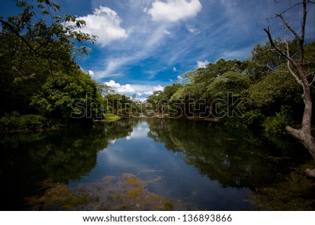 Lake at Amambai - Mato Grosso do Sul - Brazil Royalty-Free Stock Photo #136893866