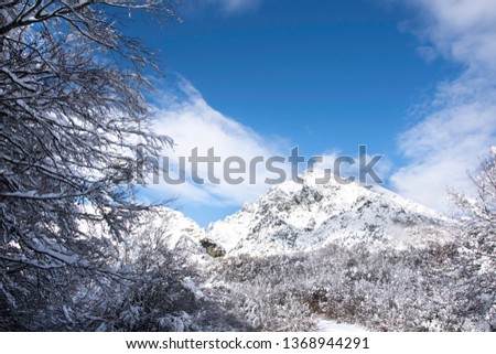 snow mountain in corsica
