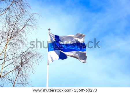 Finnish Flag Outdoors