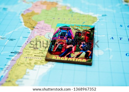Argentina map background