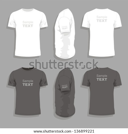 Men's t-shirt design template Royalty-Free Stock Photo #136899221