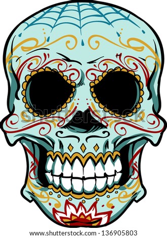 Vector skull artwork
