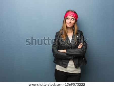 Young russian woman tired and bored