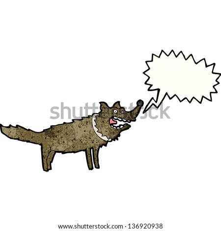 cartoon barking dog