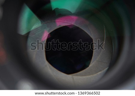 iris a mechanical diaphragm of a camera lens