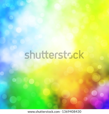 Light Multicolor vector background with circles. Colorful illustration with gradient dots in nature style. Design for your commercials.