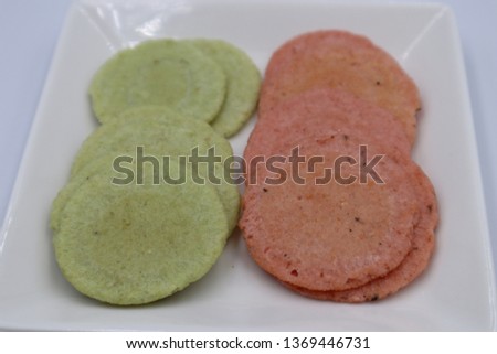 It is a picture of shrimp crackers.
