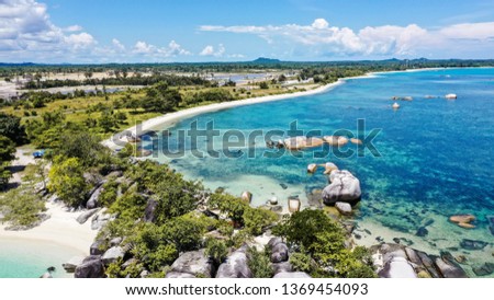 this is nature view of belitung island Royalty-Free Stock Photo #1369454093
