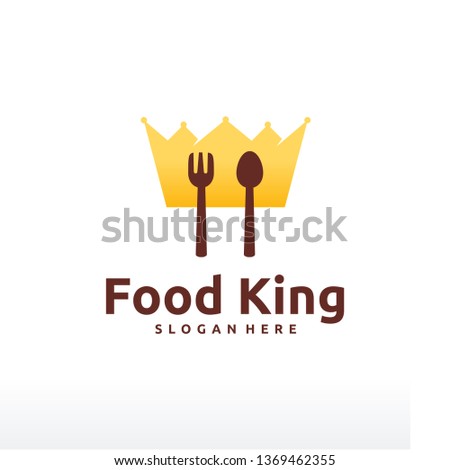 Food King logo designs concept vector, Restaurant King logo template