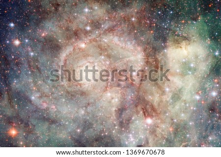 Stars, galaxies and nebulas in awesome cosmic image. Elements of this image furnished by NASA