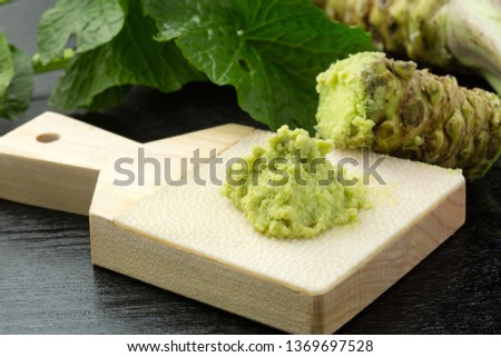 Japanese horseradish. wasabi