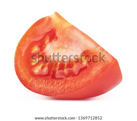 Tomato isolated on white background. Clipping path