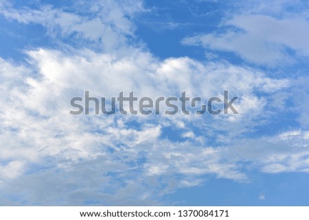 Blue sky, white clouds, sky material