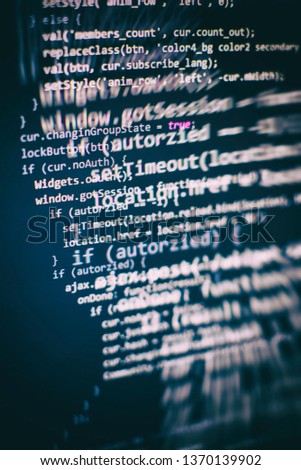 Programming source code HTML for Website development. Server logs analysis.