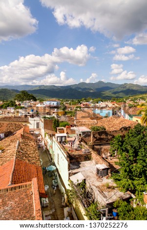 Old Colonial Village of Trinidad, Cuba. Trinidad is a town in central Cuba, known for its colonial old town and cobblestone streets. Photo taken on 3rd of November 2019