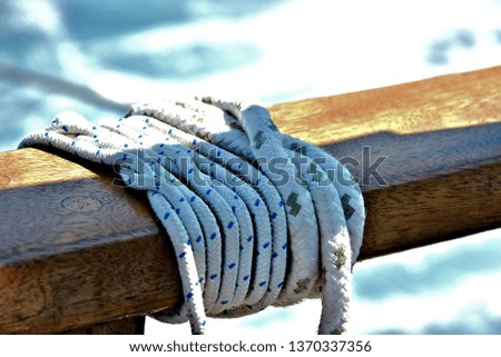 Ropes on a Greek ship