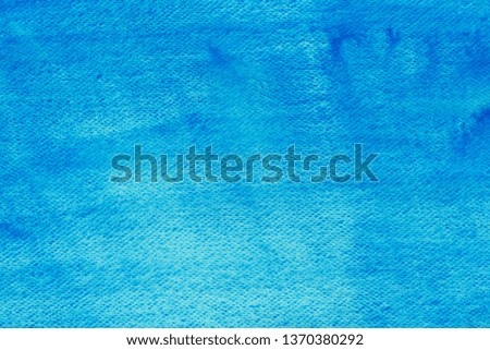 blue color watercolor pastel painted on paper background texture