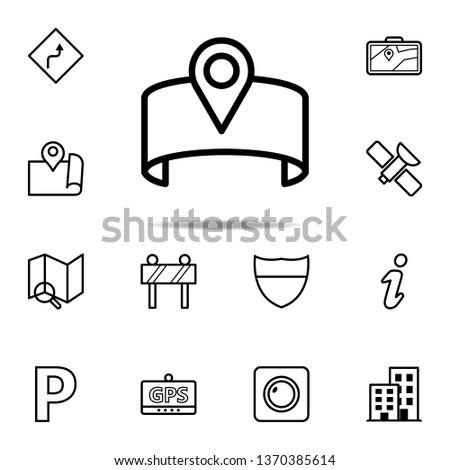 pin on a bracelet icon. Navigation icons universal set for web and mobile on white background