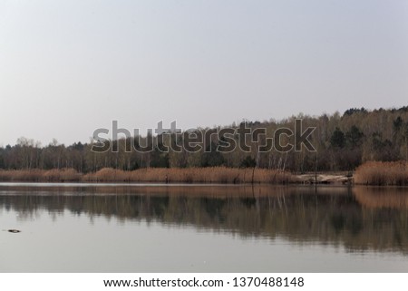 View of the Ludwigsee near Petersroda in Saxony Anhalt/Germany. 