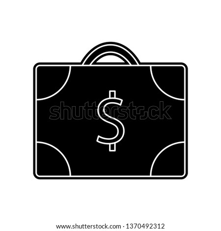 suitcase of money icon. Element of Banking for mobile concept and web apps icon. Glyph, flat icon for website design and development, app development