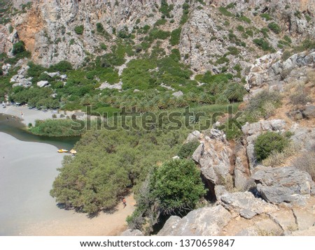 Preveli palm beach south Crete island Greece amazing george and landscape background wallpapers fine art prints summer time s holidays