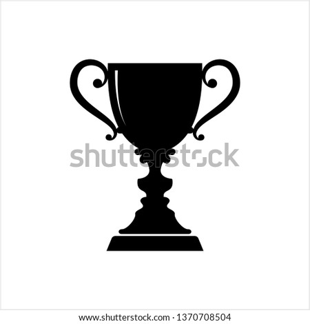 Trophy Icon, Winner Award Vector Art Illustration