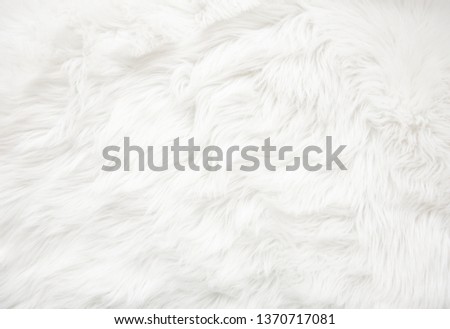 White fur texture close up, useful as background Royalty-Free Stock Photo #1370717081