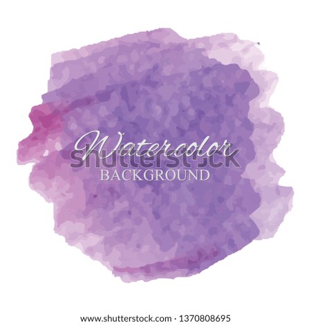 beautiful abstract violet watercolor art hand paint on white background,brush textures for logo.There is a place for text.Perfect stroke design for headline.luxury boutique Illustrations.