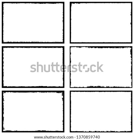 Collection of grunge frames. Templates for inserting text