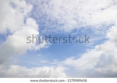 Blue sky with cloud. Beautiful blue sky